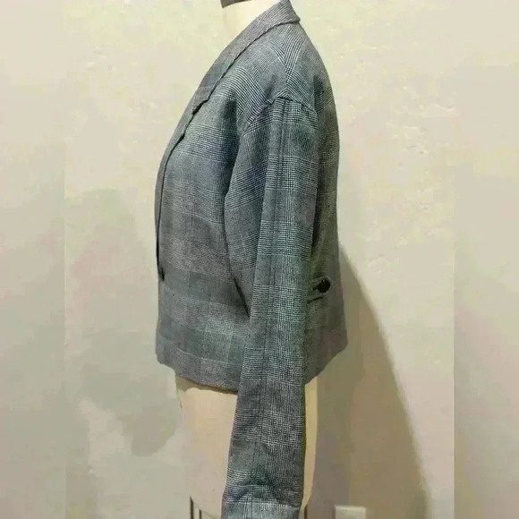 Pendleton Vintage Cropped Double Breasted Blazer Sz 8 - Picture 3 of 15